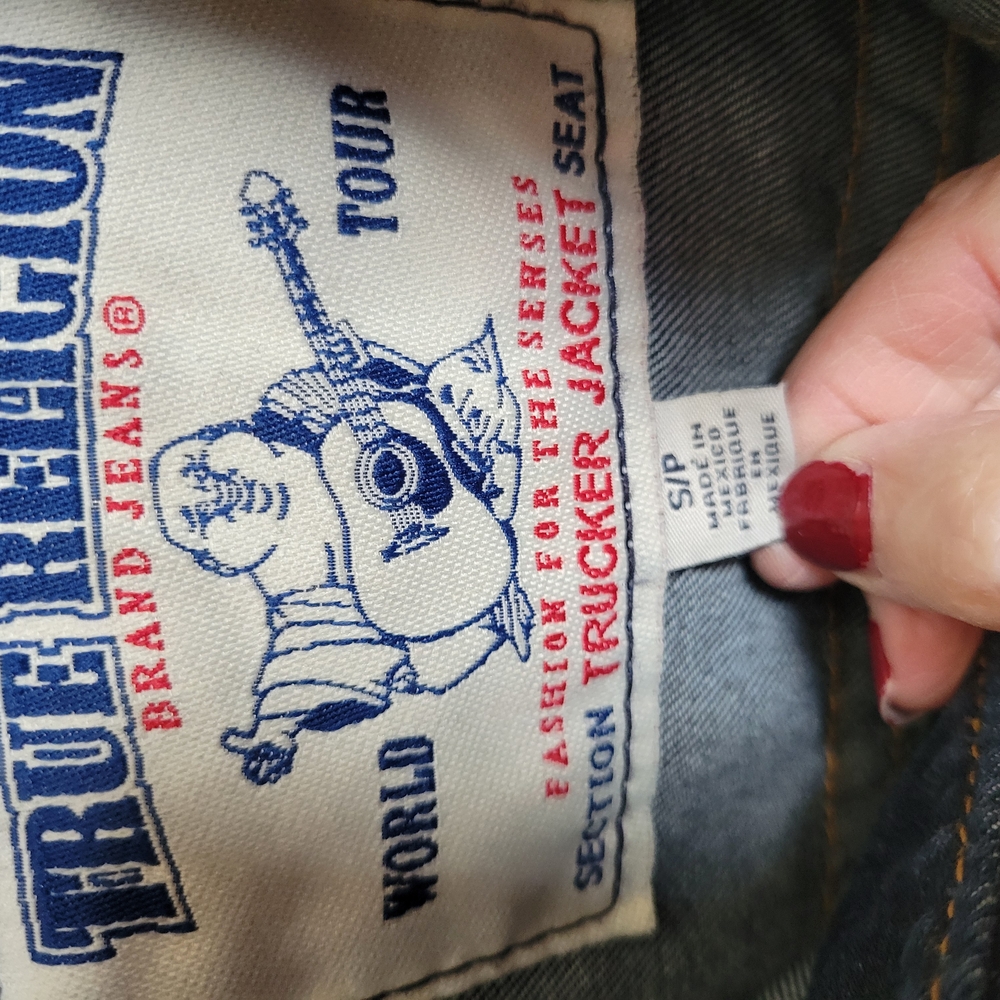 True Religion Blue Trucker Jacket